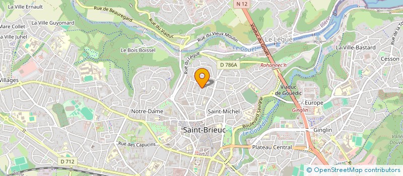 localisation de l'entreprise LEZENNOUR à SAINT-BRIEUC