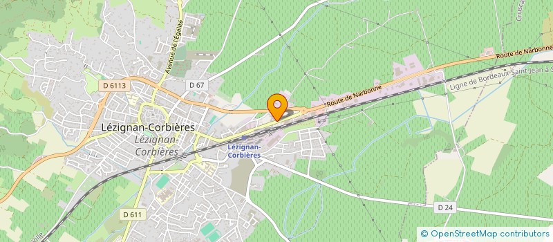localisation de l'entreprise LEZI CHAPE à LEZIGNAN-CORBIERES