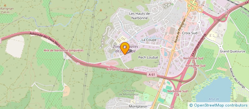 localisation de l'entreprise LEZI PV  NARBONNE