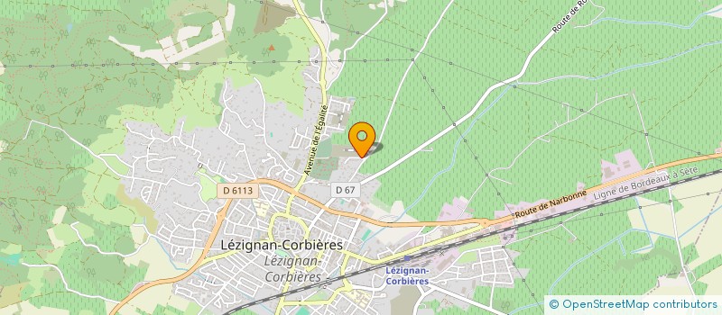 localisation de l'entreprise LEZICAR  LEZIGNAN-CORBIERES