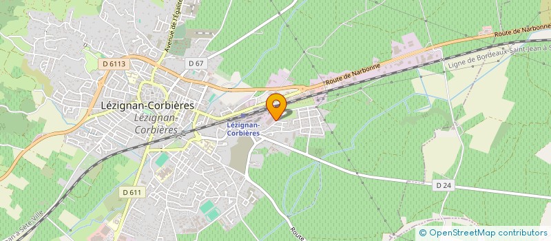 localisation de l'entreprise LEZIGNAN CORBIERES EMBOUTEILLAGE  LEZIGNAN-CORBIERES