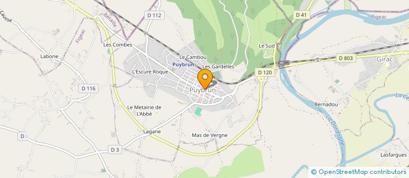 localisation de l'entreprise LF 46  TAURIAC