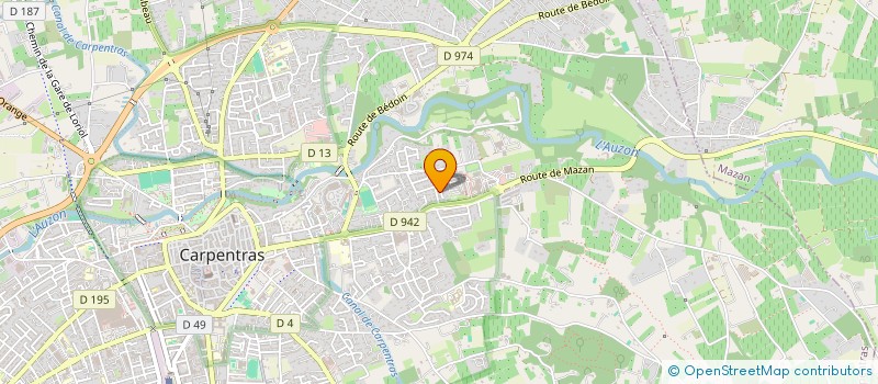 localisation de l'entreprise LF à CARPENTRAS