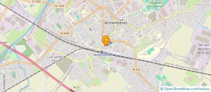 localisation de l'entreprise LF ASCQ  ARMENTIERES