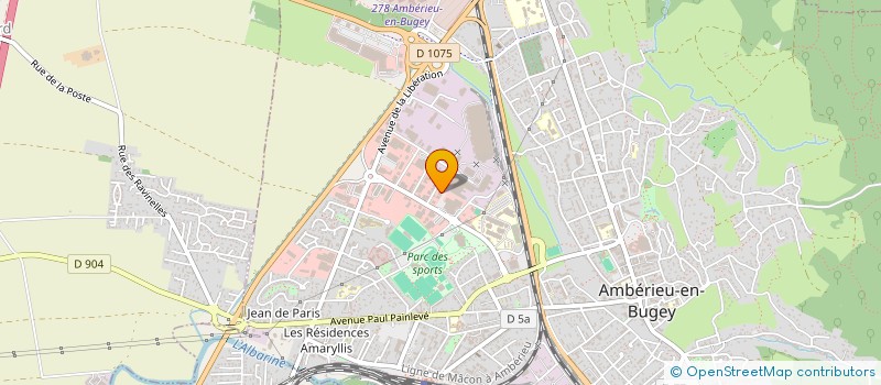 localisation de l'entreprise LF AUTO 01  AMBERIEU-EN-BUGEY