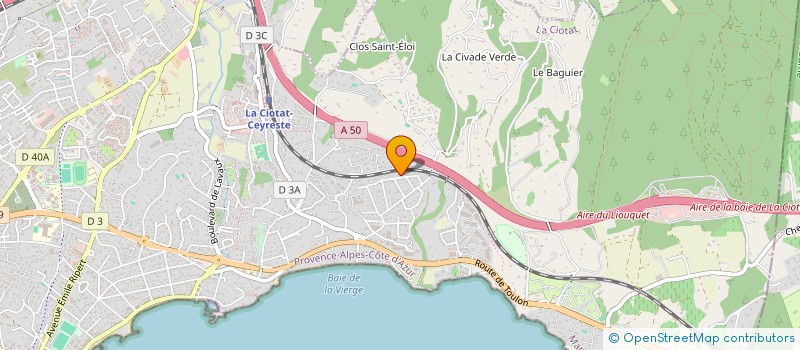 localisation de l'entreprise LF AUTOMATISME à LA CIOTAT