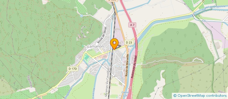 localisation de l'entreprise LF AUTOMOBILES  LAMANON