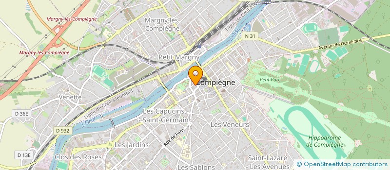 localisation de l'entreprise LF CARTOUCHES à COMPIEGNE