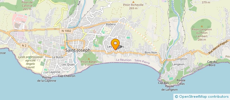 localisation de l'entreprise LF CLIM à SAINT-JOSEPH