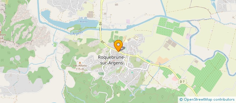 localisation de l'entreprise LF COIFFURE à ROQUEBRUNE-SUR-ARGENS