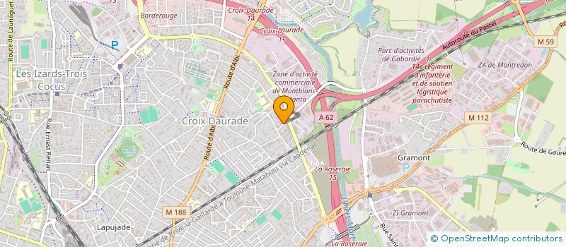 localisation de l'entreprise LF CONCEPT  TOULOUSE