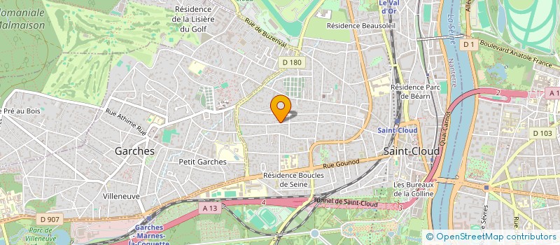 localisation de l'entreprise LF CONSEIL à SAINT-CLOUD