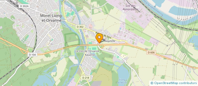 localisation de l'entreprise LF CONSULTING  MORET-LOING-ET-ORVANNE