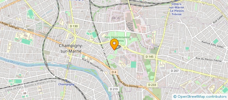 localisation de l'entreprise LF DRIVER à CHAMPIGNY-SUR-MARNE