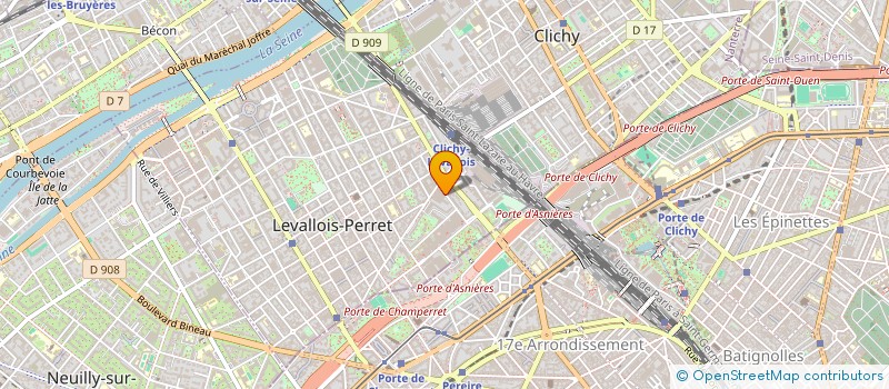 localisation de l'entreprise LF EXPLOITATION à LEVALLOIS-PERRET