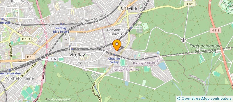 localisation de l'entreprise LF FERMETURES  VIROFLAY