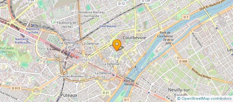 localisation de l'entreprise LF FINANCE  COURBEVOIE