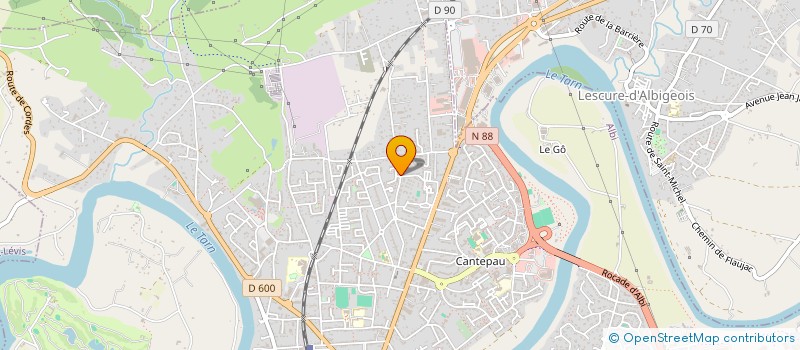 localisation de l'entreprise LF FORMATION à ALBI