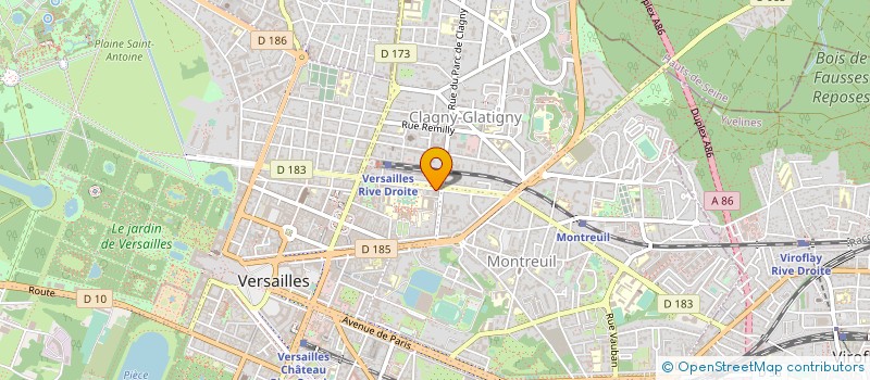 localisation de l'entreprise LF GROUPE à VERSAILLES