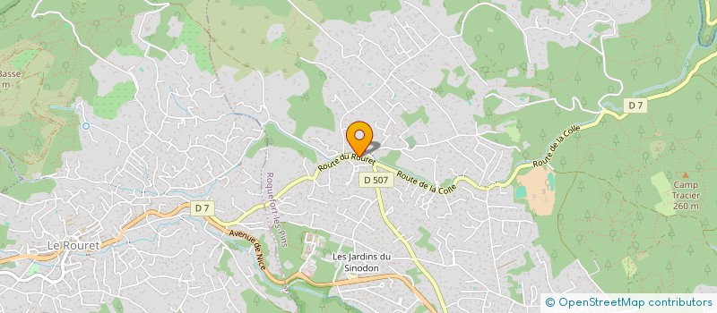 localisation de l'entreprise LF HABITAT à ROQUEFORT-LES-PINS