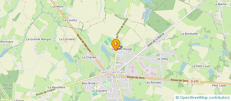 localisation de l'entreprise LF HOLD 71  SAINT-GERMAIN-DU-BOIS