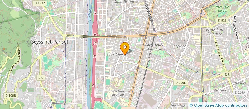 localisation de l'entreprise LF HOLDING à GRENOBLE