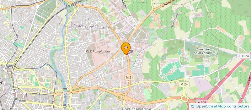 localisation de l'entreprise LF HOLDING à SAINT-AUNES