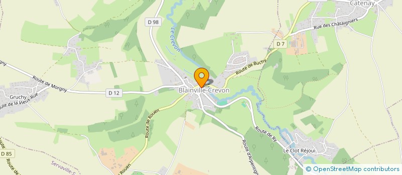 localisation de l'entreprise LF IMMO 76  BLAINVILLE-CREVON