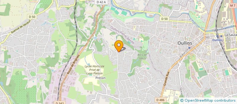 localisation de l'entreprise LF IMMO  SAINT-GENIS-LAVAL