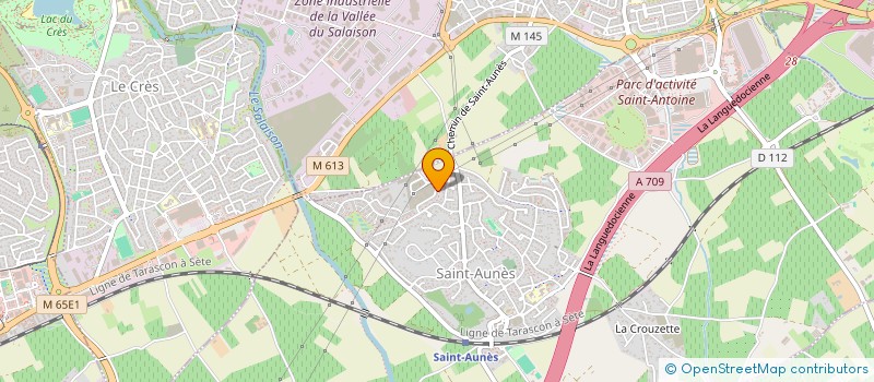 localisation de l'entreprise LF IMMO  SAINT-AUNES