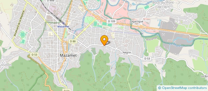 localisation de l'entreprise LF IMMOBILIER  MAZAMET