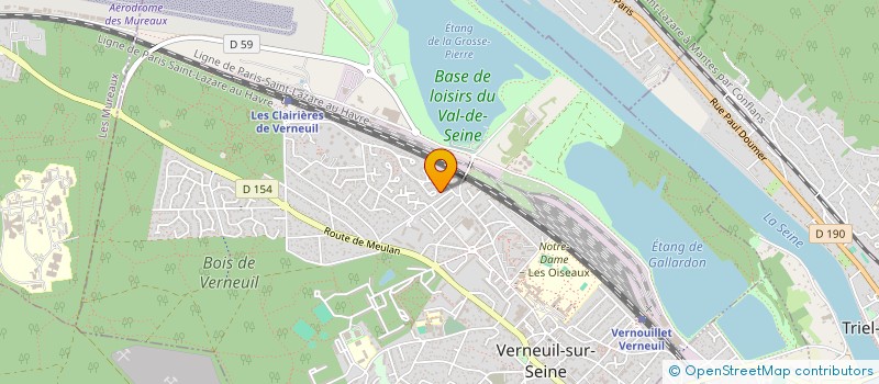 localisation de l'entreprise LF IMMOBILIER  VERNEUIL-SUR-SEINE