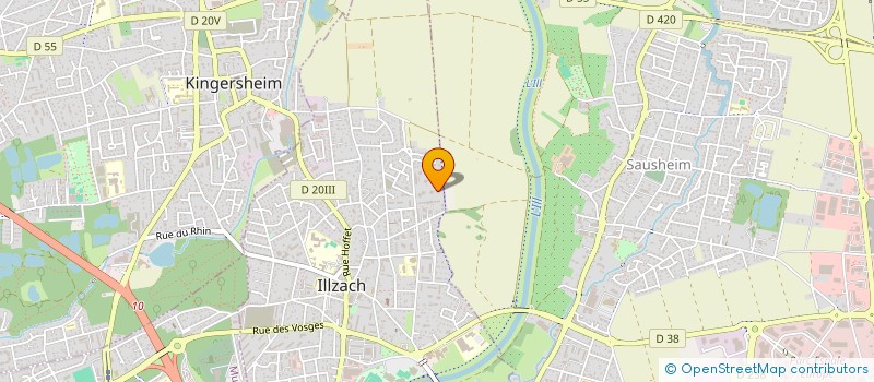 localisation de l'entreprise LF IMMOBILIER  ILLZACH