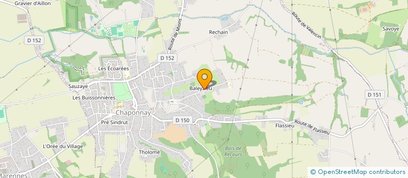 localisation de l'entreprise LF INGENIUM  CHAPONNAY