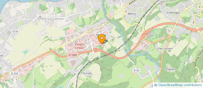 localisation de l'entreprise LF INVEST à THONON-LES-BAINS