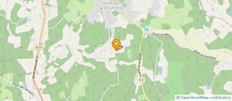 localisation de l'entreprise LF INVEST  SANILHAC