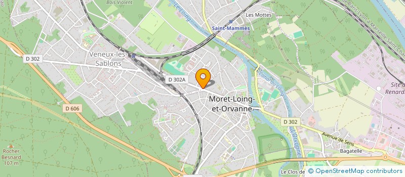 localisation de l'entreprise LF INVEST  MORET-LOING-ET-ORVANNE