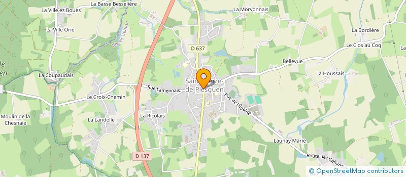 localisation de l'entreprise LF ISA-MART  PLEUGUENEUC