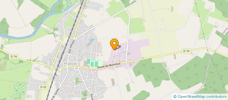 localisation de l'entreprise LF MACONNERIE  TIERCE