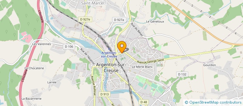 localisation de l'entreprise LF MOTO à ARGENTON-SUR-CREUSE