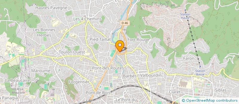 localisation de l'entreprise LF PROD à TOULON