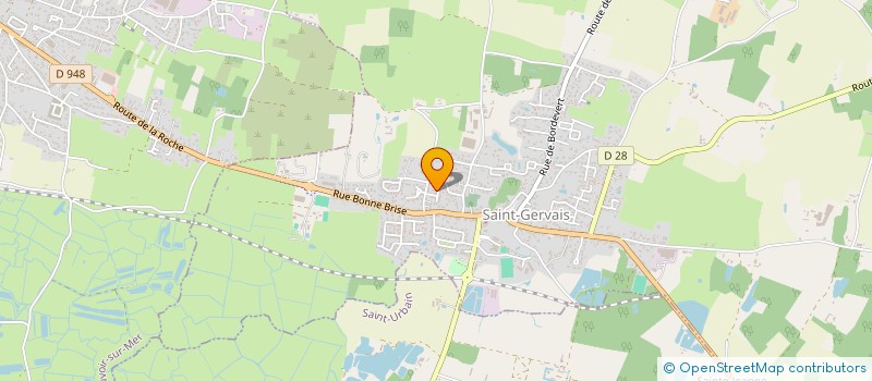 localisation de l'entreprise LF SERVICES  SAINT-GERVAIS