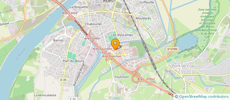 localisation de l'entreprise LF SPORT EVASION à ARLES
