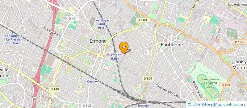 localisation de l'entreprise LF TECHNIQUE  ERMONT