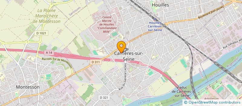 localisation de l'entreprise LF.TECHNOLOGIES à CARRIERES-SUR-SEINE