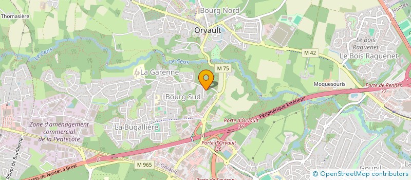 localisation de l'entreprise LF & TO CAPITAL à ORVAULT
