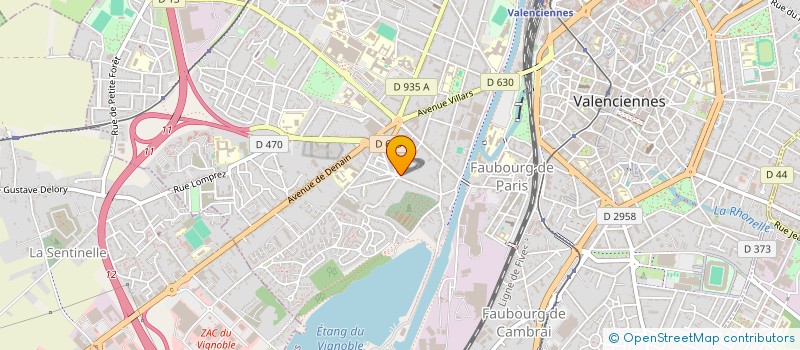 localisation de l'entreprise LF VALENCIENNES à VALENCIENNES