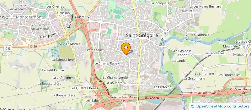 localisation de l'entreprise LF24 à SAINT-GREGOIRE