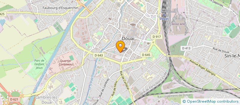 localisation de l'entreprise LF2C à DOUAI