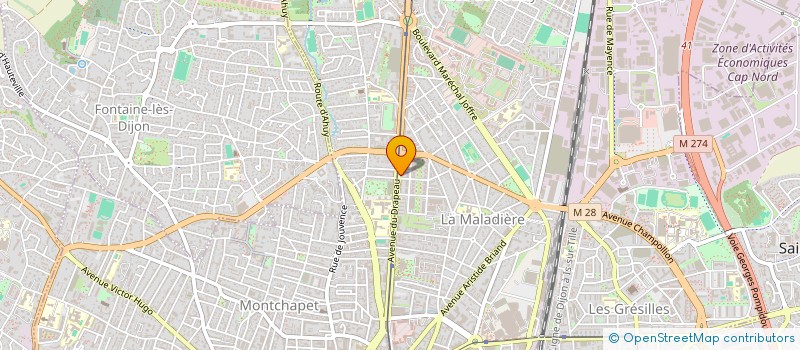 localisation de l'entreprise LF2G  DIJON